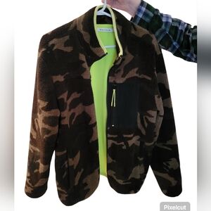 PacSun Men's Camo Fleece Jacket